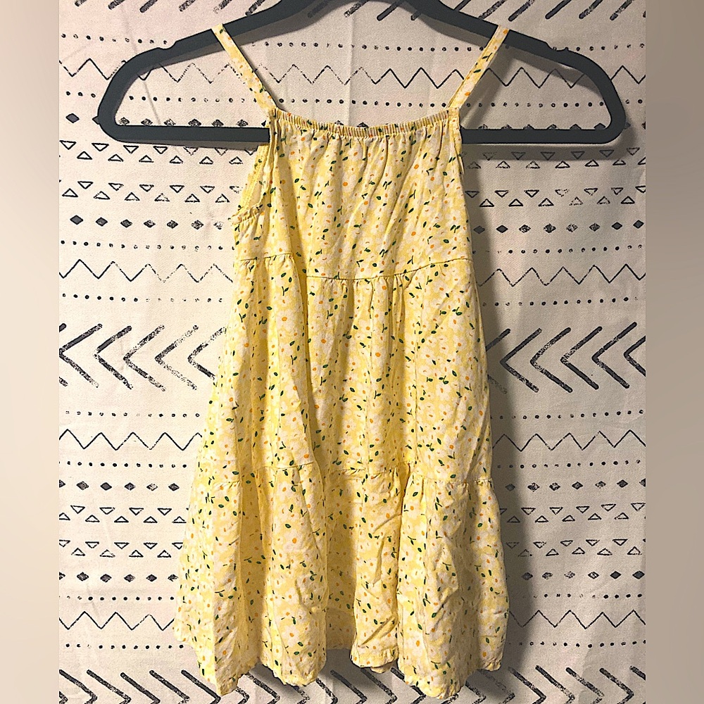 Btween Yellow Summer Floral Tiered Dress Size 4T Absolutely Adorable